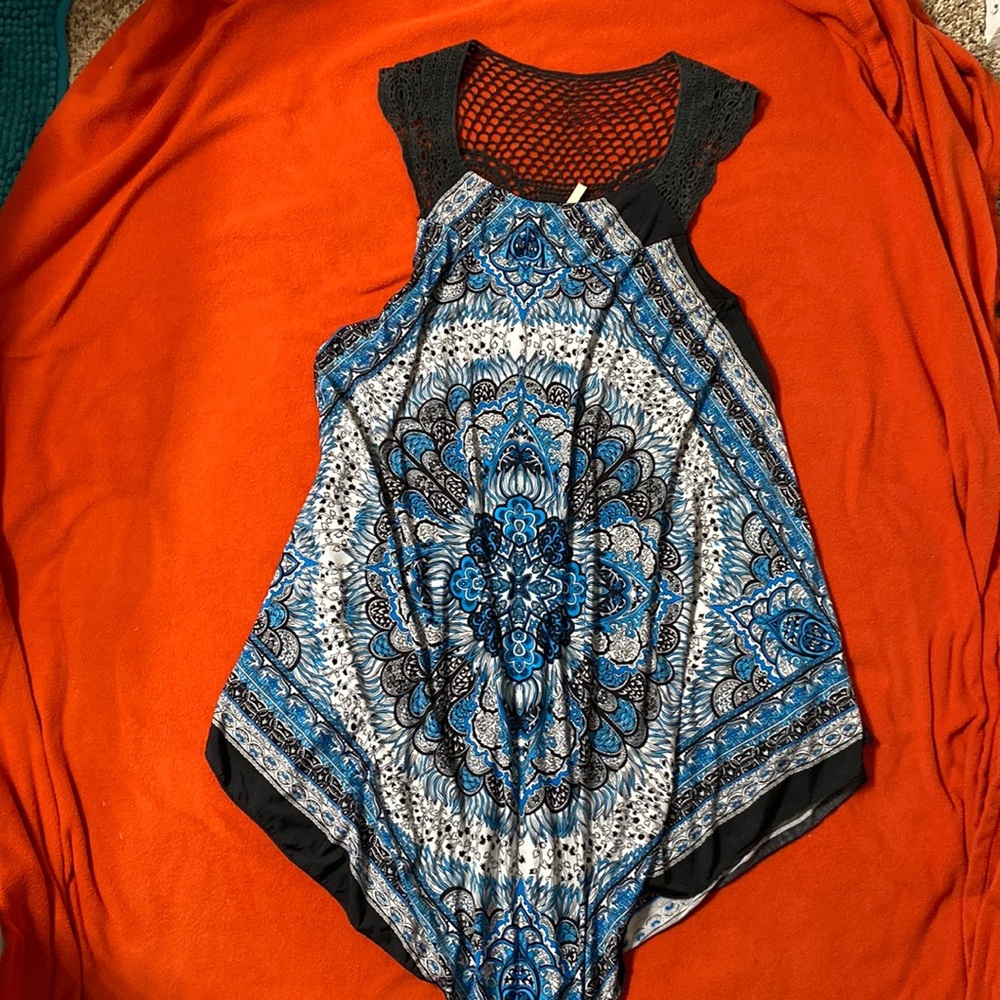 Boho print dress/coverup.